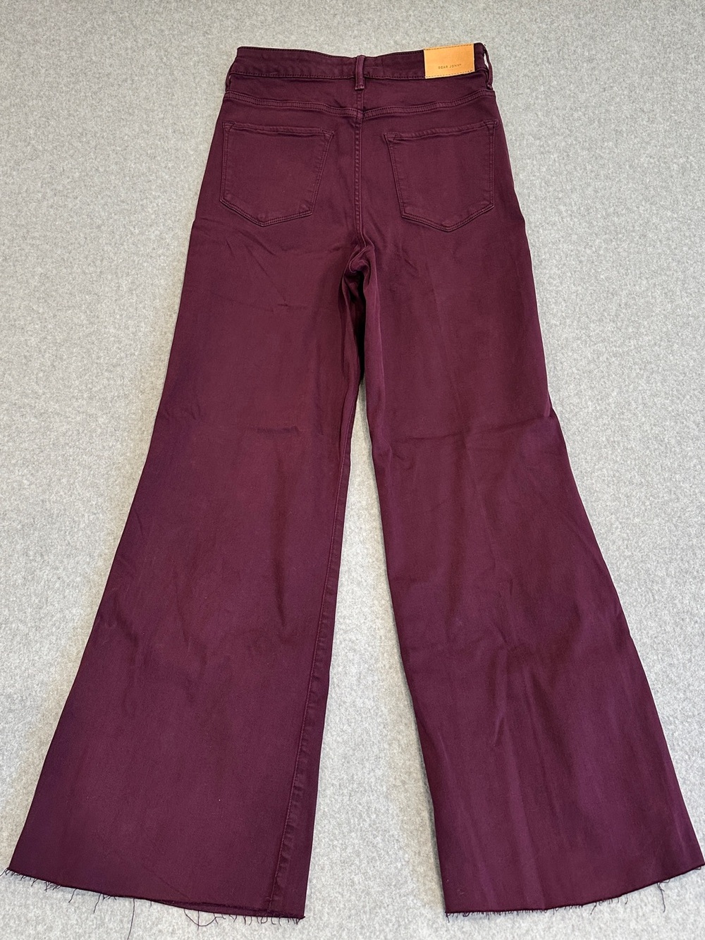 Dear John Wide-Leg Fiona Jeans in Plum Color - Picture 5 of 10